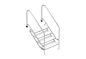 Preview: Schwimmbadtreppe Deluxe 4 - 8 Stufen V4A Edelstahl lange und breite Bauweise