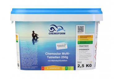 NEU!! 2,5Kg Chemoform Chemoclor Multitabs 250 All in One