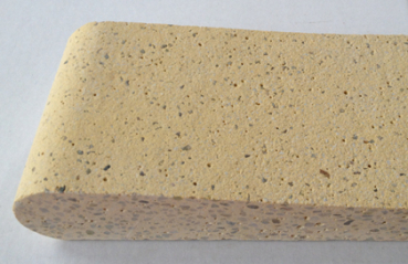 Beckenrandsteine Classic extra Flach sandsteingelb gestrahlt Rechteckpool