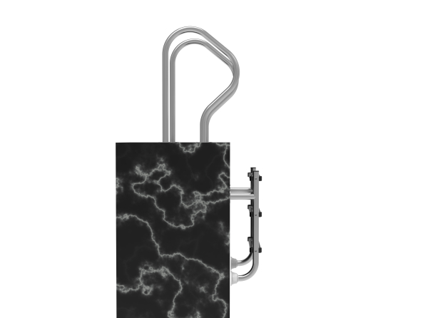 Schwimmbadleiter Edelstahl V2A zweiteilig