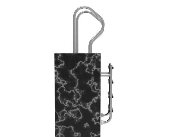 Schwimmbadleiter Edelstahl V2A zweiteilig